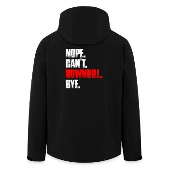 Non, on ne peut pas faire du VTT en descente. - Veste softshell homme en polyester recyclé Stanley/Stella - noir - Dos - AI Model Male 185 light (185cm)