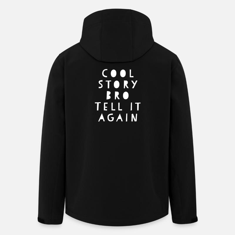 Cool Story Bro Tell it Again - Recycelte Männer Softshell-Jacke von Stanley/Stella - Schwarz