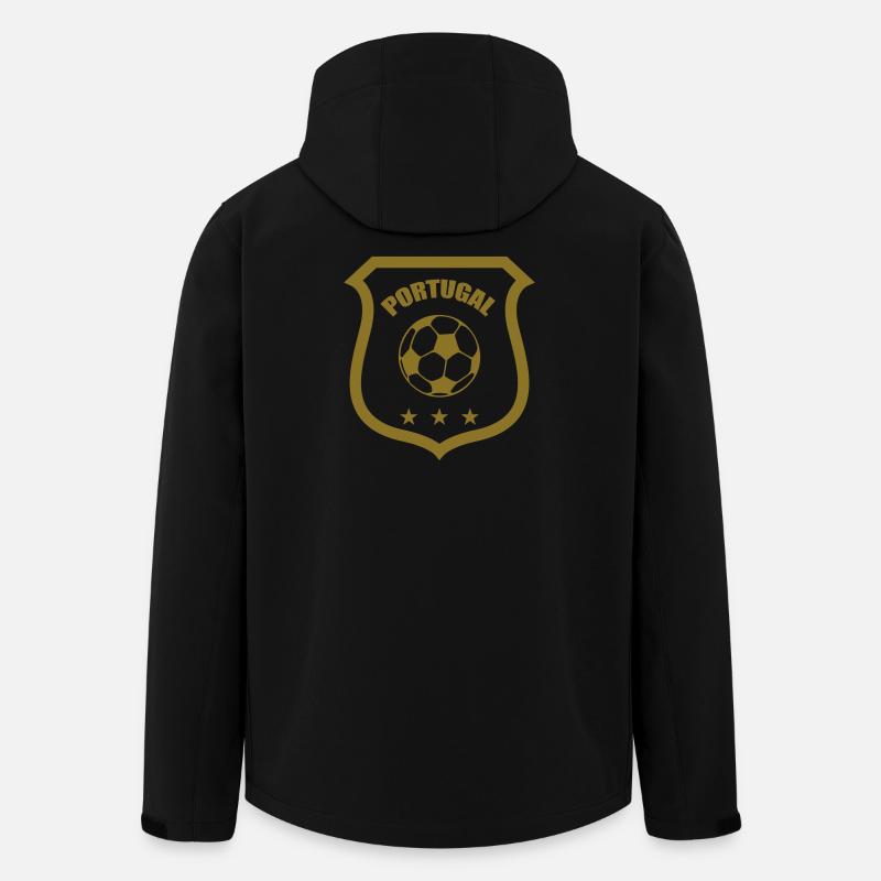 Portugal - Recycelte Männer Softshell-Jacke von Stanley/Stella - Schwarz