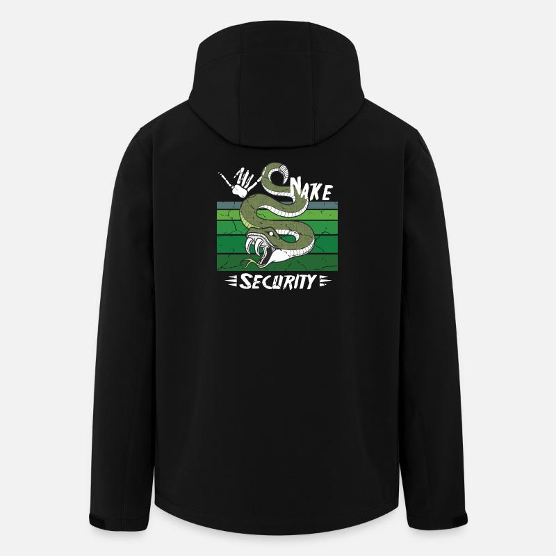 Sécurité des serpents - Veste softshell homme en polyester recyclé Stanley/Stella - noir