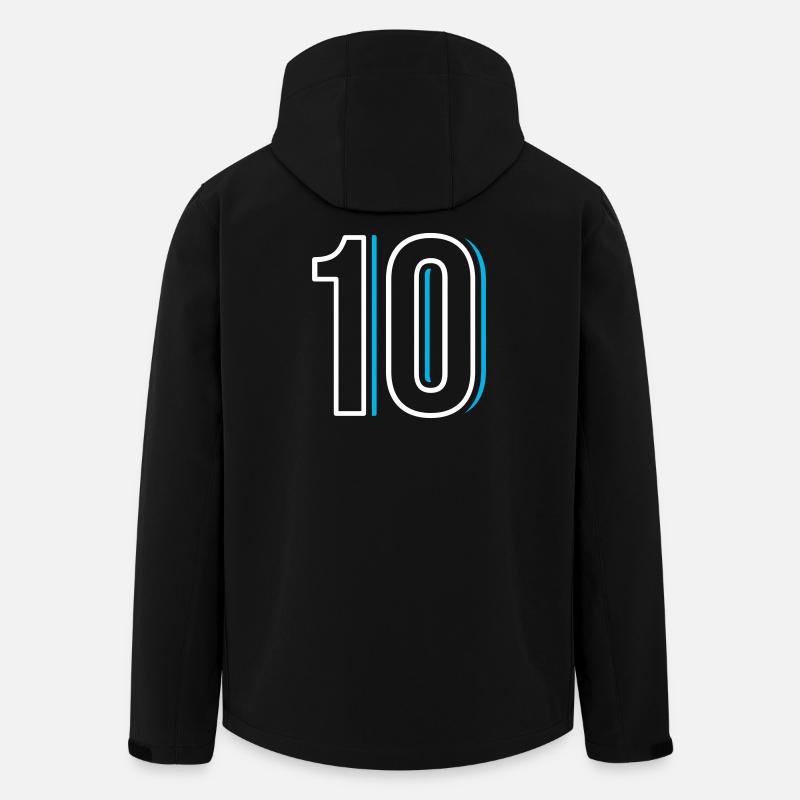 Nummer 10 - Zehn - Recycelte Männer Softshell-Jacke von Stanley/Stella - Schwarz