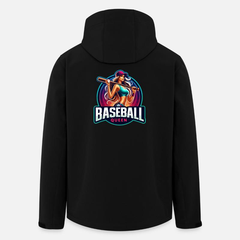 Conception d’athlète féminine Baseball Queen - Veste softshell homme en polyester recyclé Stanley/Stella - noir
