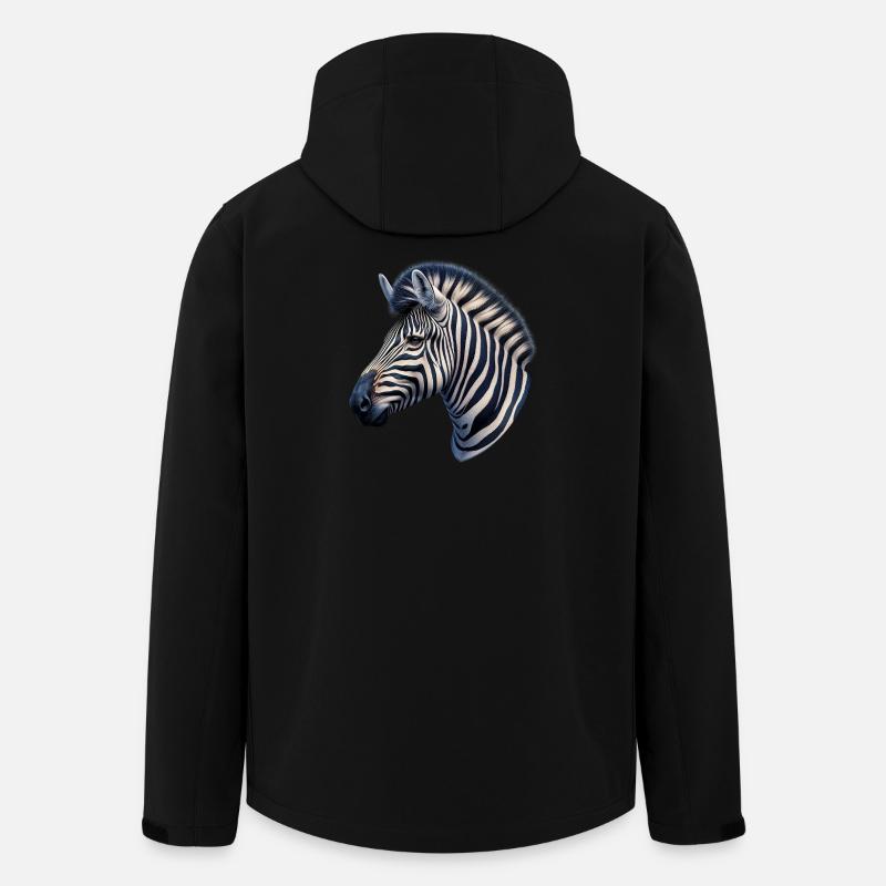 Zebra - Men’s Recycled Softshell Jacket by Stanley/Stella - black