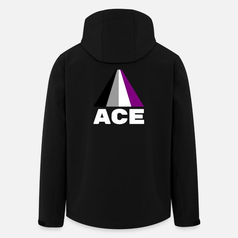 Asexuell, Asexualität, Ass - Recycelte Männer Softshell-Jacke von Stanley/Stella - Schwarz