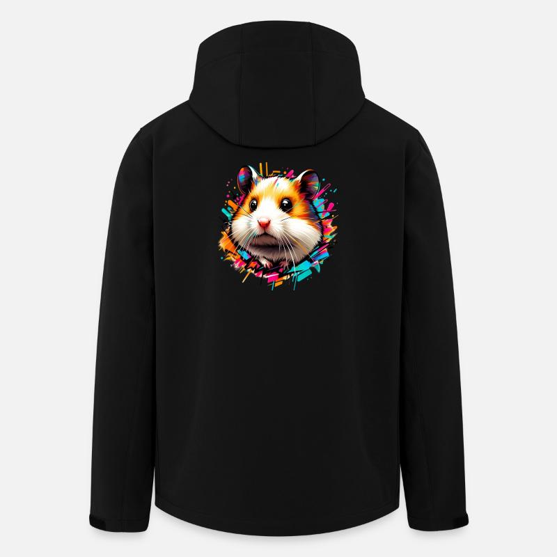 Hamster - Men’s Recycled Softshell Jacket by Stanley/Stella - black