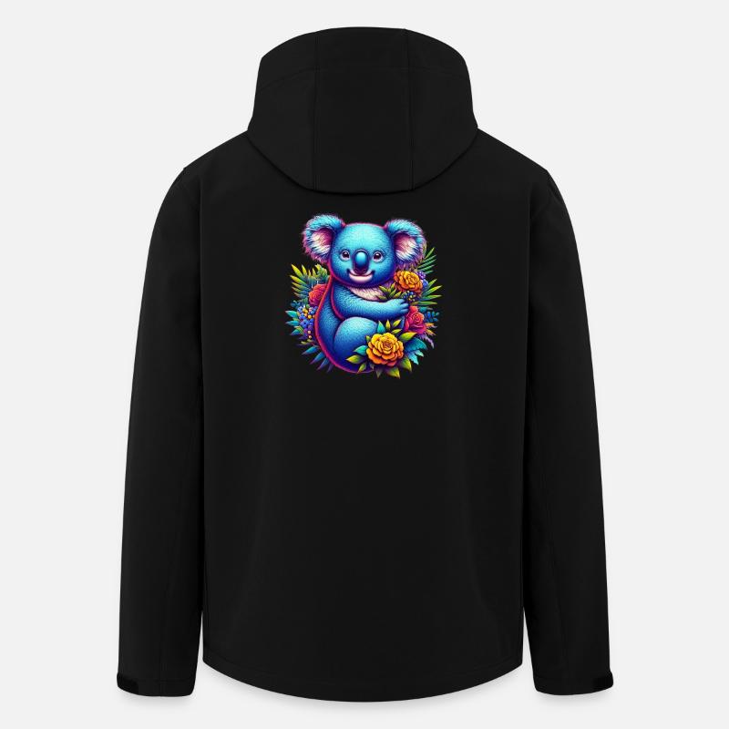 Koala - Veste softshell homme en polyester recyclé Stanley/Stella - noir