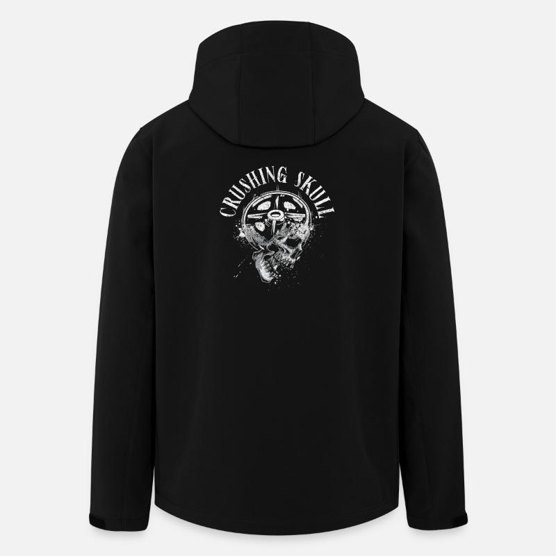 Zermalmendes Schädel-Powerlifting - Recycelte Männer Softshell-Jacke von Stanley/Stella - Schwarz