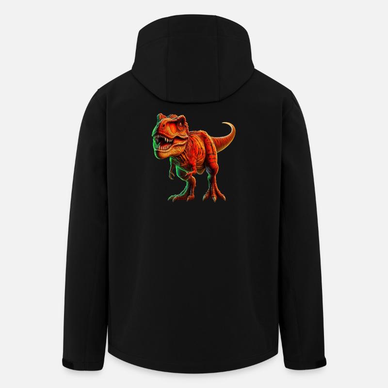 Dinosaur - Men’s Recycled Softshell Jacket by Stanley/Stella - black