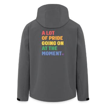 LGBTQ Pride Month - Viel Pride - Recycelte Männer Softshell-Jacke von Stanley/Stella - Schwarz - Hinten - AI Model Male 185 light (185cm)