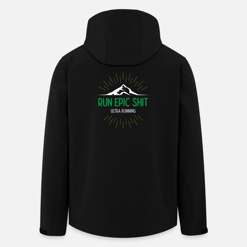 Run Epic Shit - Ultra Running - Veste softshell homme en polyester recyclé Stanley/Stella - noir