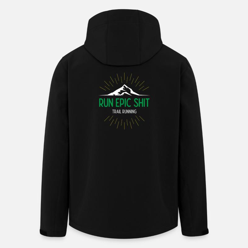 Run Epic Shit - Trail Running - Veste softshell homme en polyester recyclé Stanley/Stella - noir