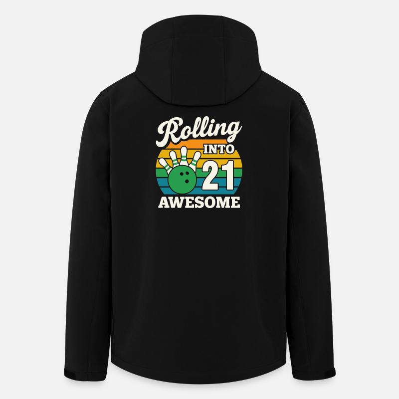 Bowling Schlange Jahr 2021 T-Shirt Design - Recycelte Männer Softshell-Jacke von Stanley/Stella - Schwarz