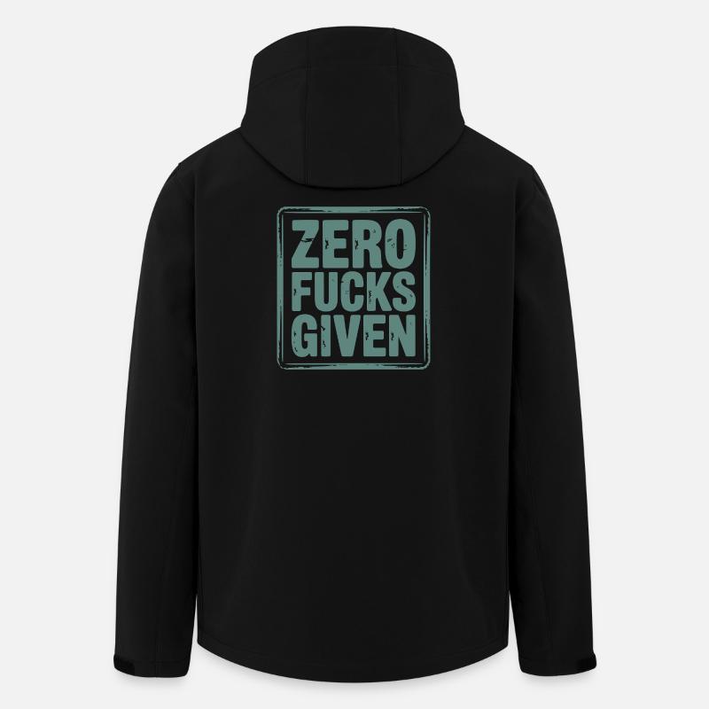 Bittersüßes Zero Fucks Design - Recycelte Männer Softshell-Jacke von Stanley/Stella - Schwarz