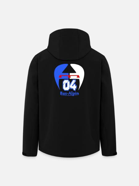 Bas-Alpine logo - Men’s Recycled Softshell Jacket by Stanley/Stella - black