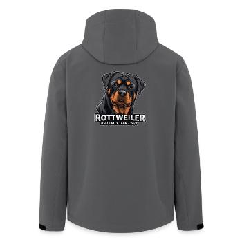 Rottweiler Security Team Motiv für Hundefans - Recycelte Männer Softshell-Jacke von Stanley/Stella - Schwarz - Hinten - AI Model Male 185 light (185cm)