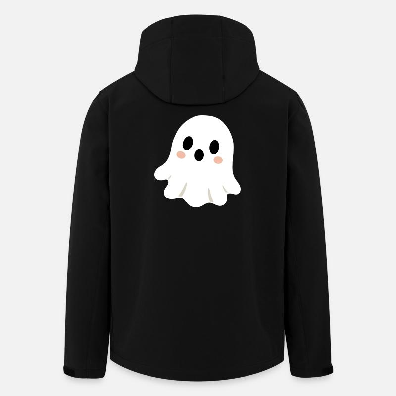 Cute Ghost - Men’s Recycled Softshell Jacket by Stanley/Stella - black