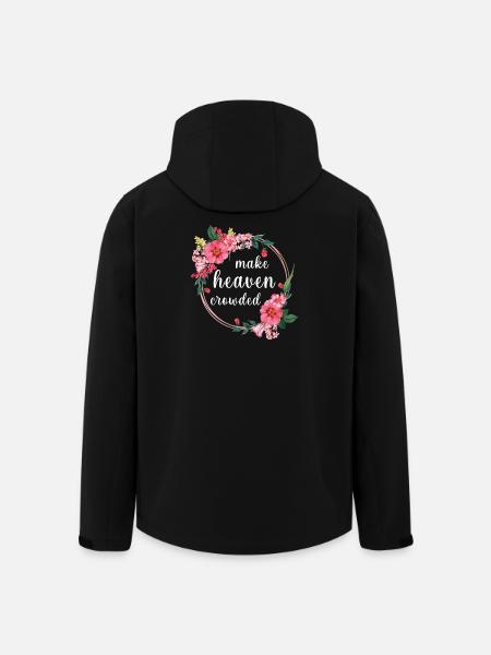 Make Heaven Crowded Glaube Blumen Design - Recycelte Männer Softshell-Jacke von Stanley/Stella - Schwarz