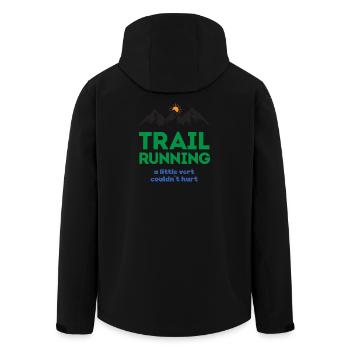Trail Running - A Little Ver Couldn't Hurt - Men’s Recycled Softshell Jacket by Stanley/Stella - black - Back - AI Model Male 185 light (185cm)