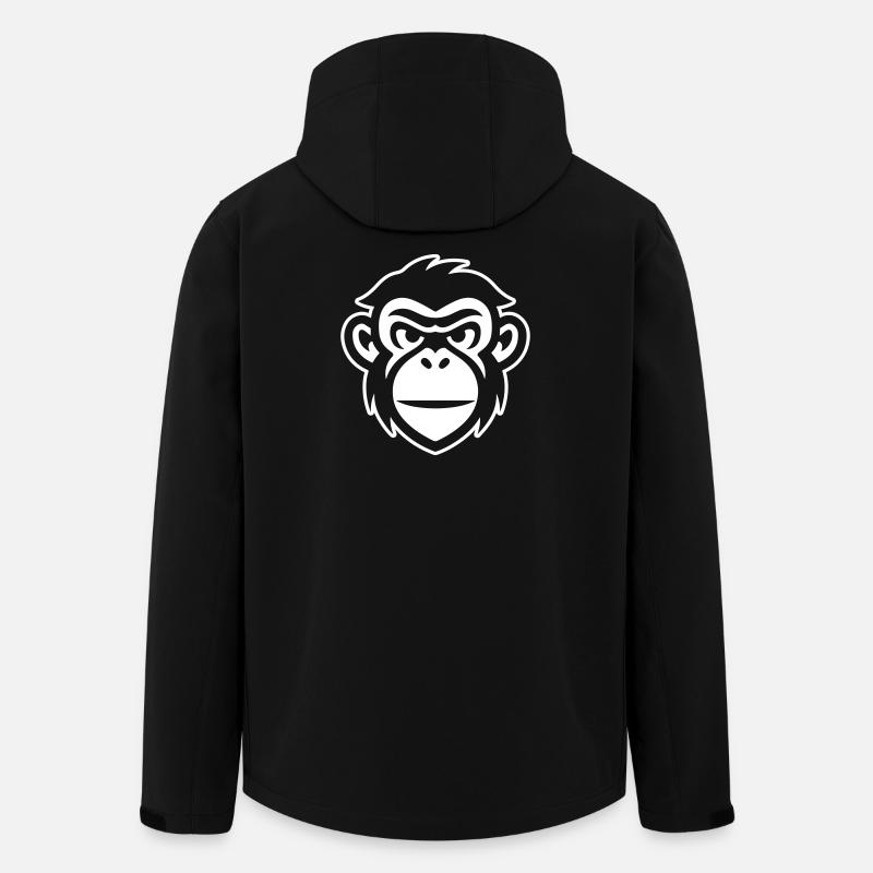 Monkey Head - Men’s Recycled Softshell Jacket by Stanley/Stella - black
