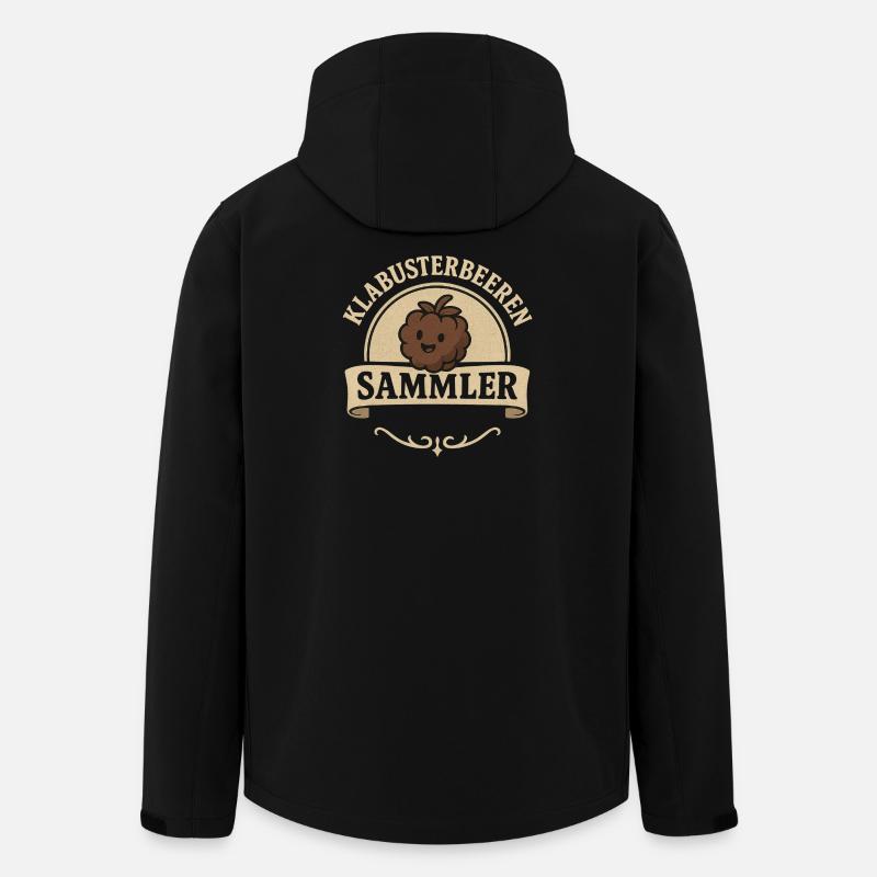 Klabusterbeeren Sammler - Recycelte Männer Softshell-Jacke von Stanley/Stella - Schwarz