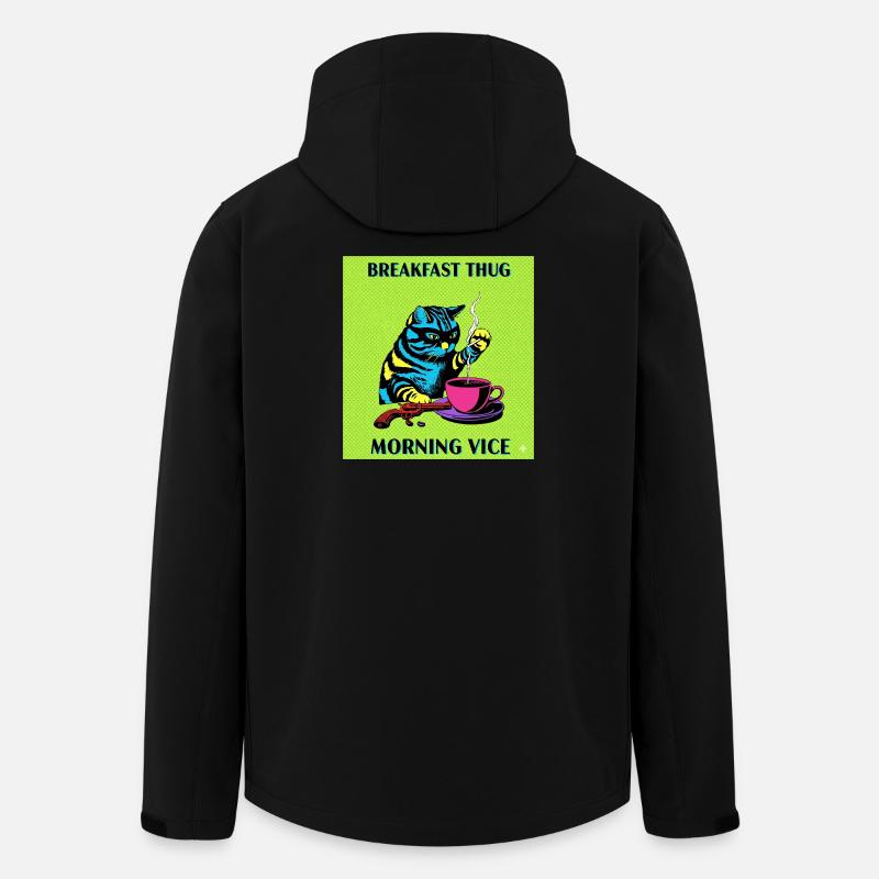 Breakfast Thug Morning Vice - Recycelte Männer Softshell-Jacke von Stanley/Stella - Schwarz