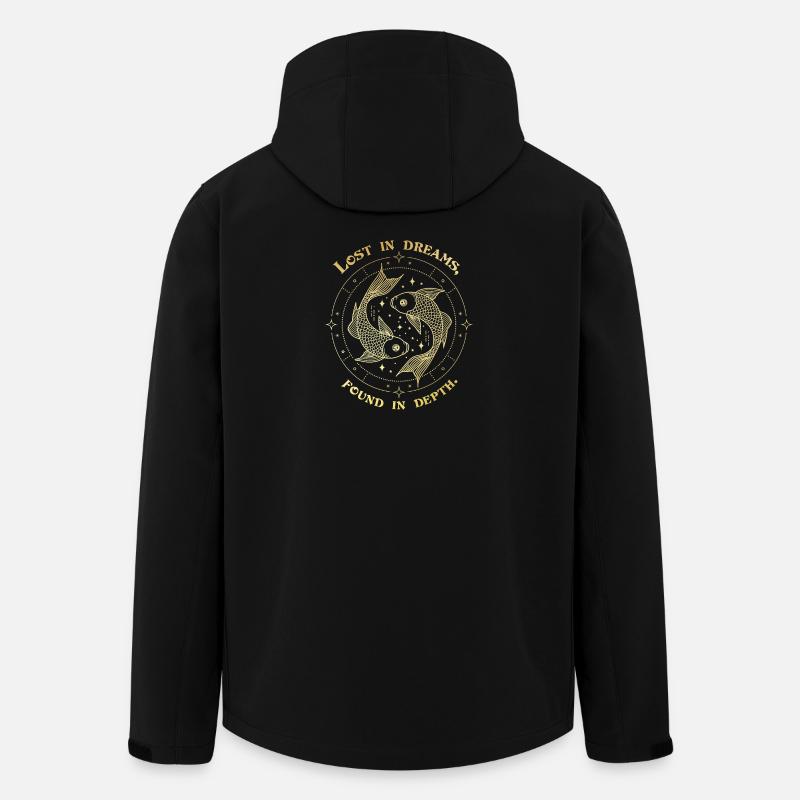 Pisces Zodiac Sign – Dreamy Astrological Gift - Recycelte Männer Softshell-Jacke von Stanley/Stella - Schwarz