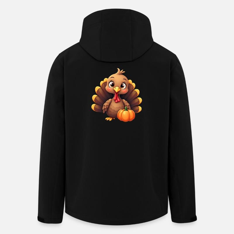 Thanksgiving Truthahn Baby - Recycelte Männer Softshell-Jacke von Stanley/Stella - Schwarz