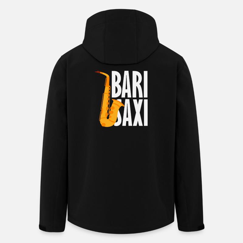 Bari Saxi Saxophoniste Jazz - Veste softshell homme en polyester recyclé Stanley/Stella - noir