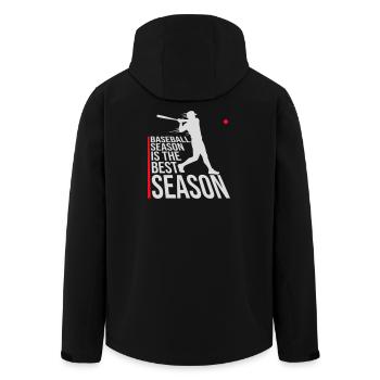 Baseball Season Is The Best Season Fan Game Sports - Men’s Recycled Softshell Jacket by Stanley/Stella - black - Back - AI Model Male 185 light (185cm)