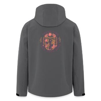 Freediving Free Your Mind Ocean Diver - Men’s Recycled Softshell Jacket by Stanley/Stella - black - Back - AI Model Male 185 light (185cm)