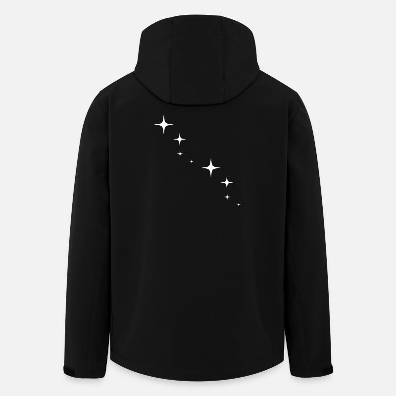Sterne - Zeichen - Symbole - Recycelte Männer Softshell-Jacke von Stanley/Stella - Schwarz