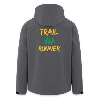 Coureur de trail - Veste softshell homme en polyester recyclé Stanley/Stella - noir - Dos - AI Model Male 185 light (185cm)