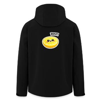 Autocollant zeste d’agrumes - Veste softshell homme en polyester recyclé Stanley/Stella - noir - Dos - AI Model Male 185 light (185cm)