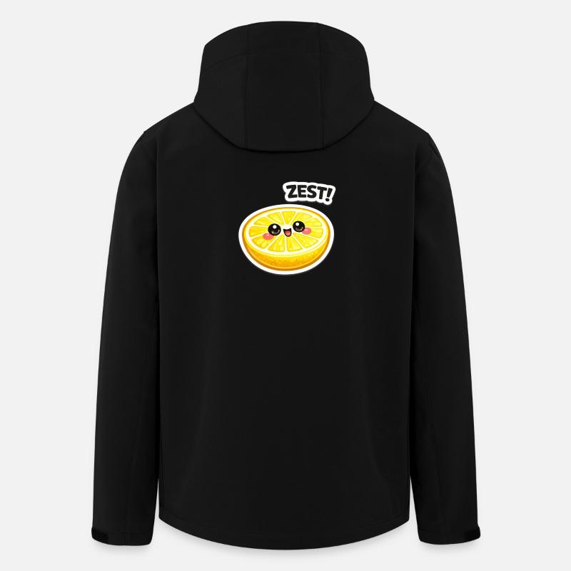Autocollant zeste d’agrumes - Veste softshell homme en polyester recyclé Stanley/Stella - noir