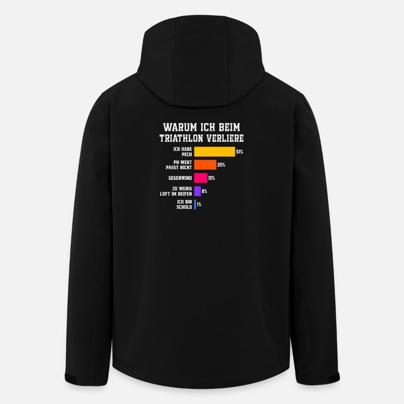 Warum ich beim Triathlon verliere Triathlon - Recycelte Männer Softshell-Jacke von Stanley/Stella - Schwarz