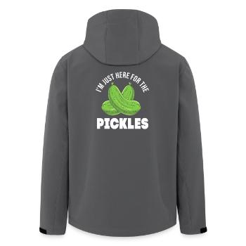 Cucumber Cucumber Pickle - Men’s Recycled Softshell Jacket by Stanley/Stella - anthracite - Back - AI Model Male 185 light (185cm)