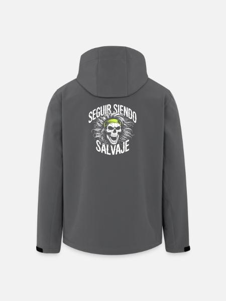 Wilder Pfad im Schädel - Recycelte Männer Softshell-Jacke von Stanley/Stella - Schwarz