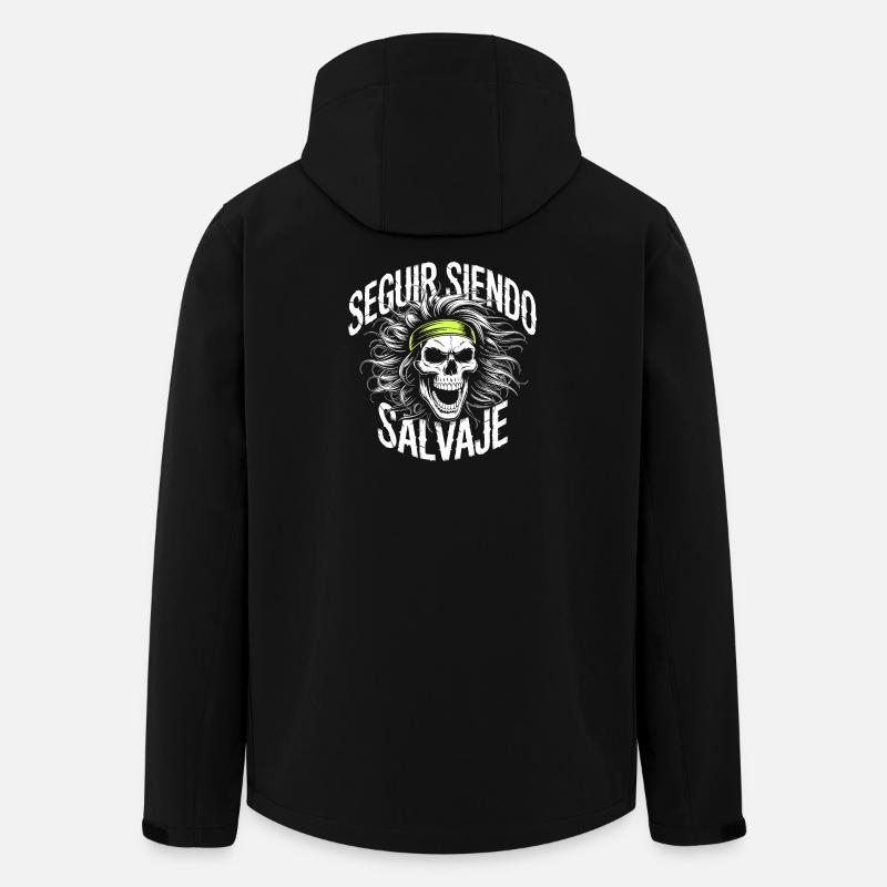 Wild trail in skull - Men’s Recycled Softshell Jacket by Stanley/Stella - black