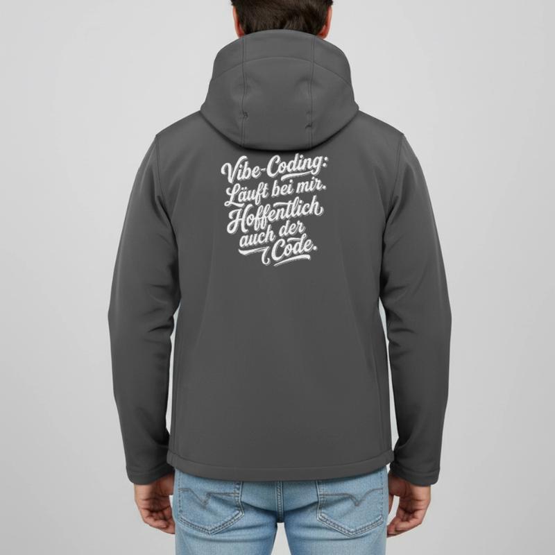Vibe Coding läuft bei mir hoffentlich Code Recycelte Männer Softshell-Jacke von Stanley/Stella