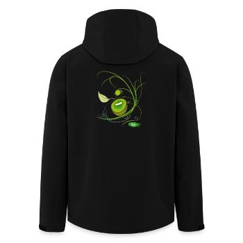 Kiwi - Veste softshell homme en polyester recyclé Stanley/Stella - noir - Dos - AI Model Male 185 light (185cm)