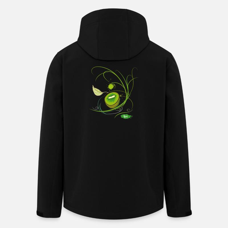 Kiwi fruit - Men’s Recycled Softshell Jacket by Stanley/Stella - black