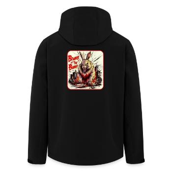 Horror Bunny Fun - Men’s Recycled Softshell Jacket by Stanley/Stella - black - Back - AI Model Male 185 light (185cm)