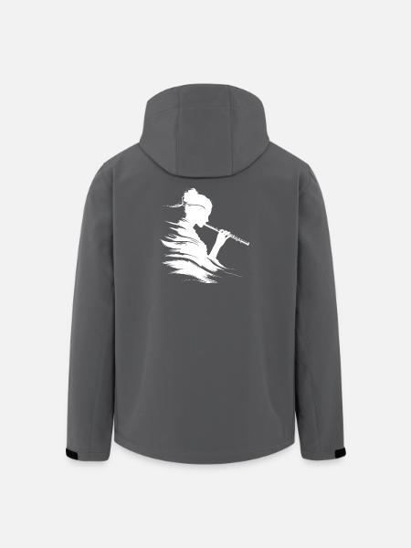 Drawing flutist - Men’s Recycled Softshell Jacket by Stanley/Stella - black