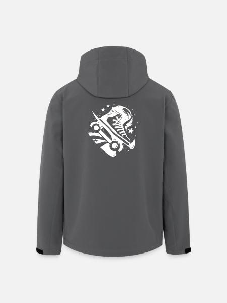 Roller Skates Graphic - Men’s Recycled Softshell Jacket by Stanley/Stella - black