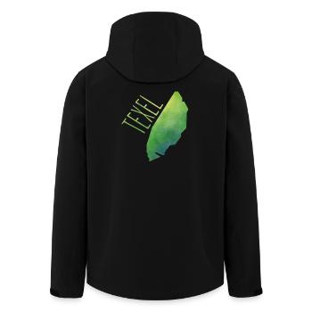 Texel - Recycelte Männer Softshell-Jacke von Stanley/Stella - Schwarz - Hinten - AI Model Male 185 light (185cm)