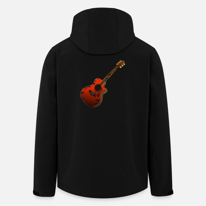 Musician Guitar - Men’s Recycled Softshell Jacket by Stanley/Stella - black