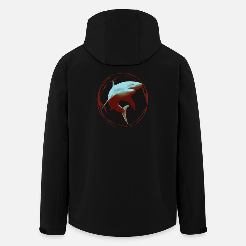 Weißer Hai - Recycelte Männer Softshell-Jacke von Stanley/Stella - Schwarz