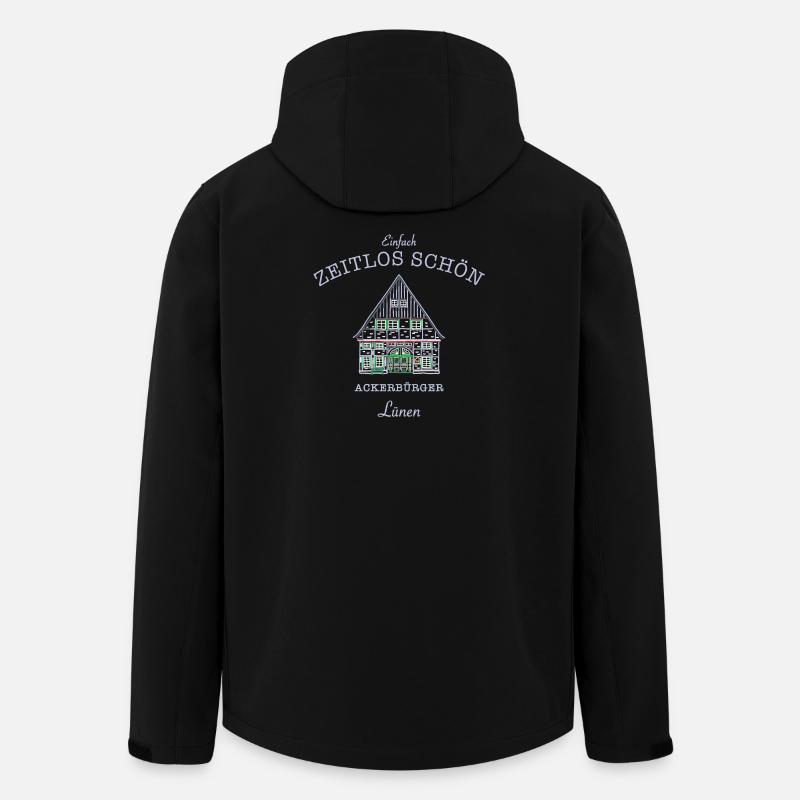 Lünen, kultiges Ackerbürgerhaus, Kreis Unna - Recycelte Männer Softshell-Jacke von Stanley/Stella - Schwarz