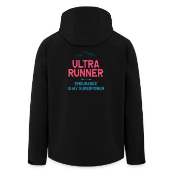Ultra Runner - L’endurance est mon superpouvoir - Veste softshell homme en polyester recyclé Stanley/Stella - noir - Dos - AI Model Male 185 light (185cm)