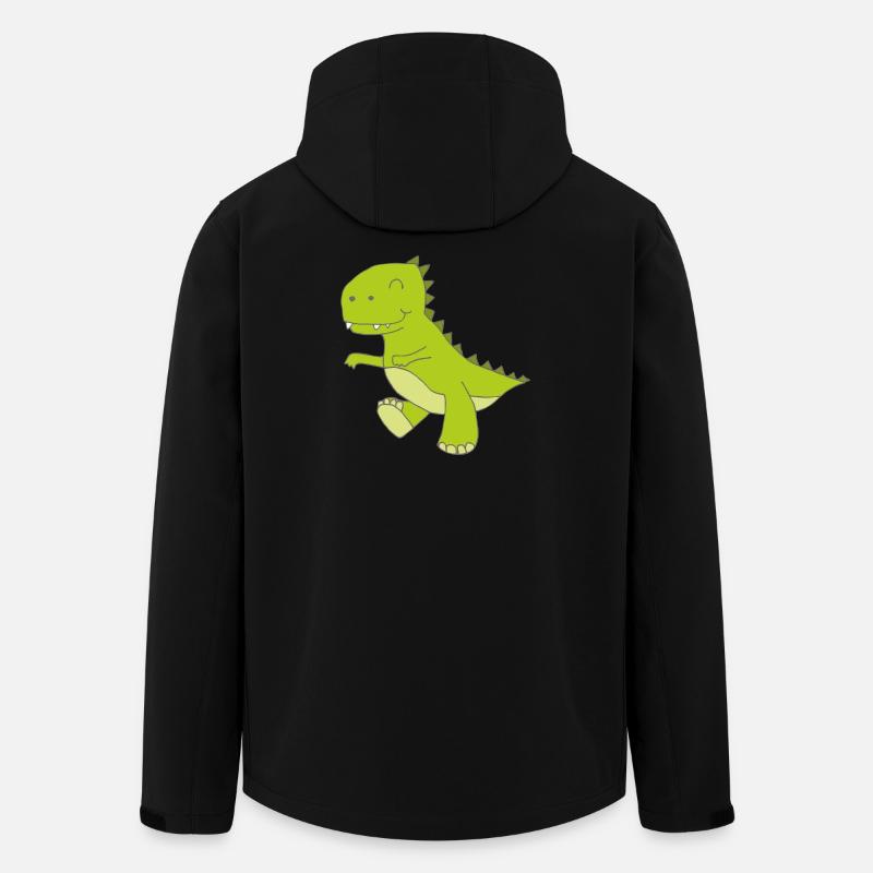 Dino petit - Veste softshell homme en polyester recyclé Stanley/Stella - noir